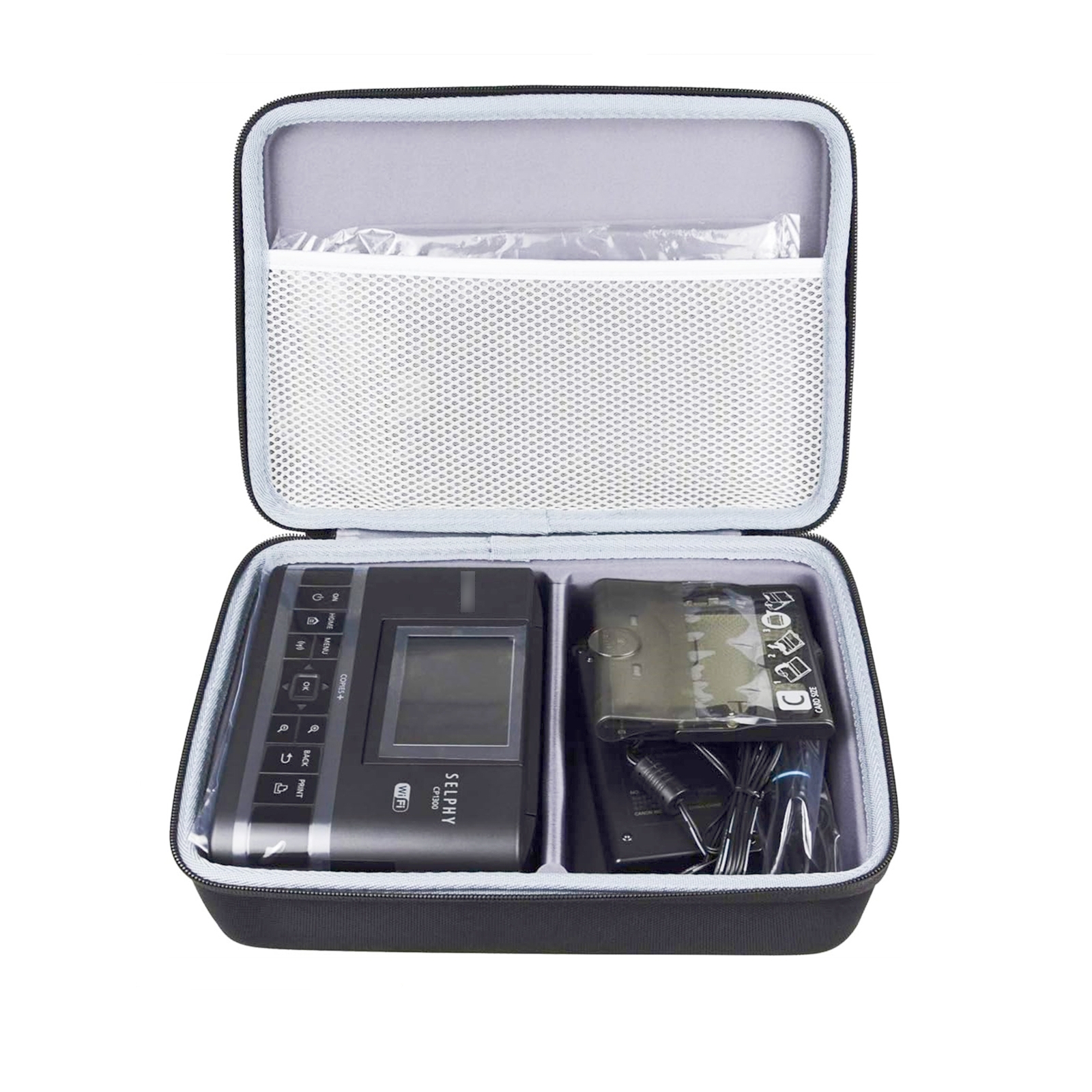 For Canon SELPHY CP1300 / CP1200 / CP1500 Wireless Photo Printer Storage Bag Outdoor Travel Hard Shell Protective Case