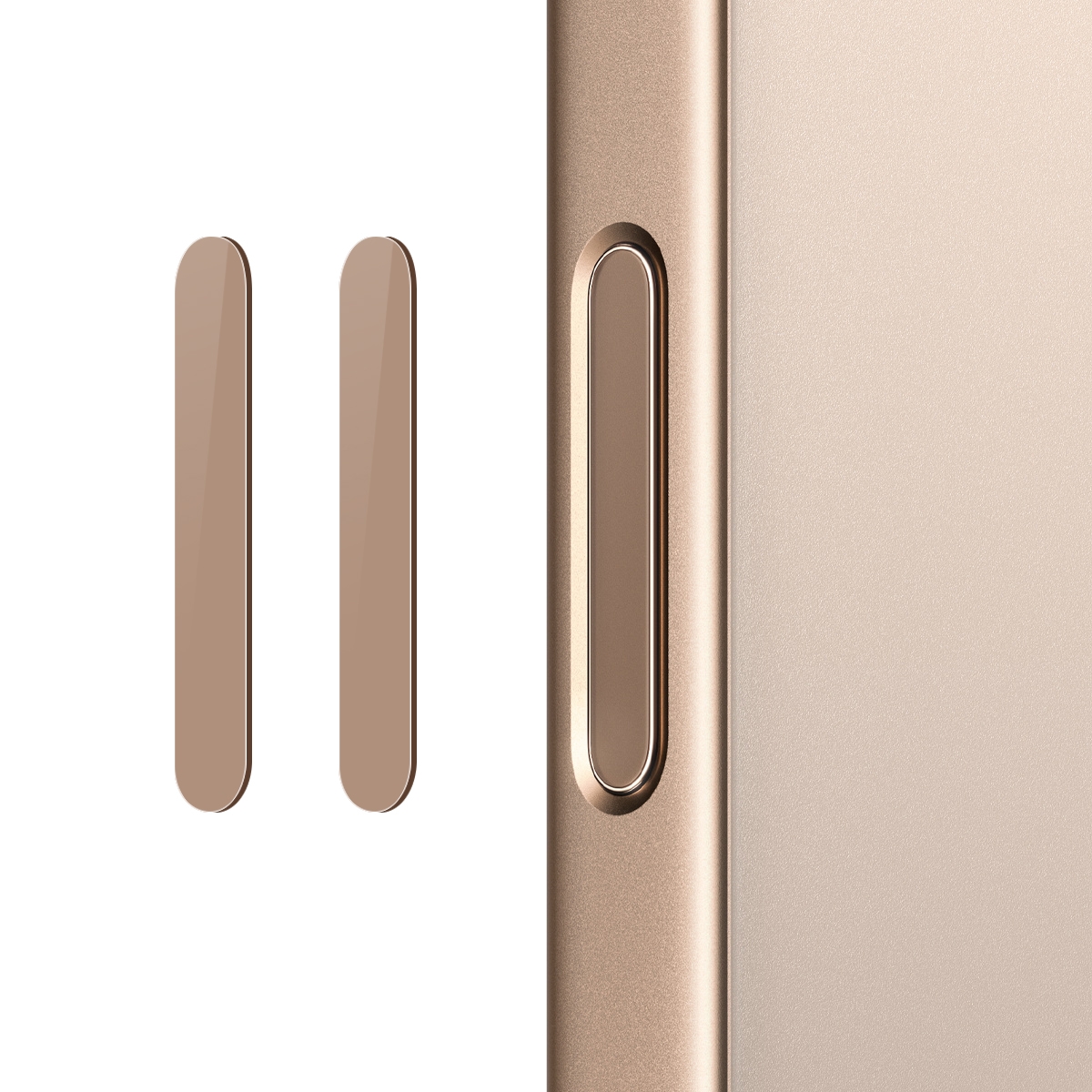 For iPhone 16 / 16 Plus / 16 Pro / 16 Pro Max NORTHJO 2Pcs Camera Control Button Protector Tempered Glass Film(Desert) - Shopkiz.com