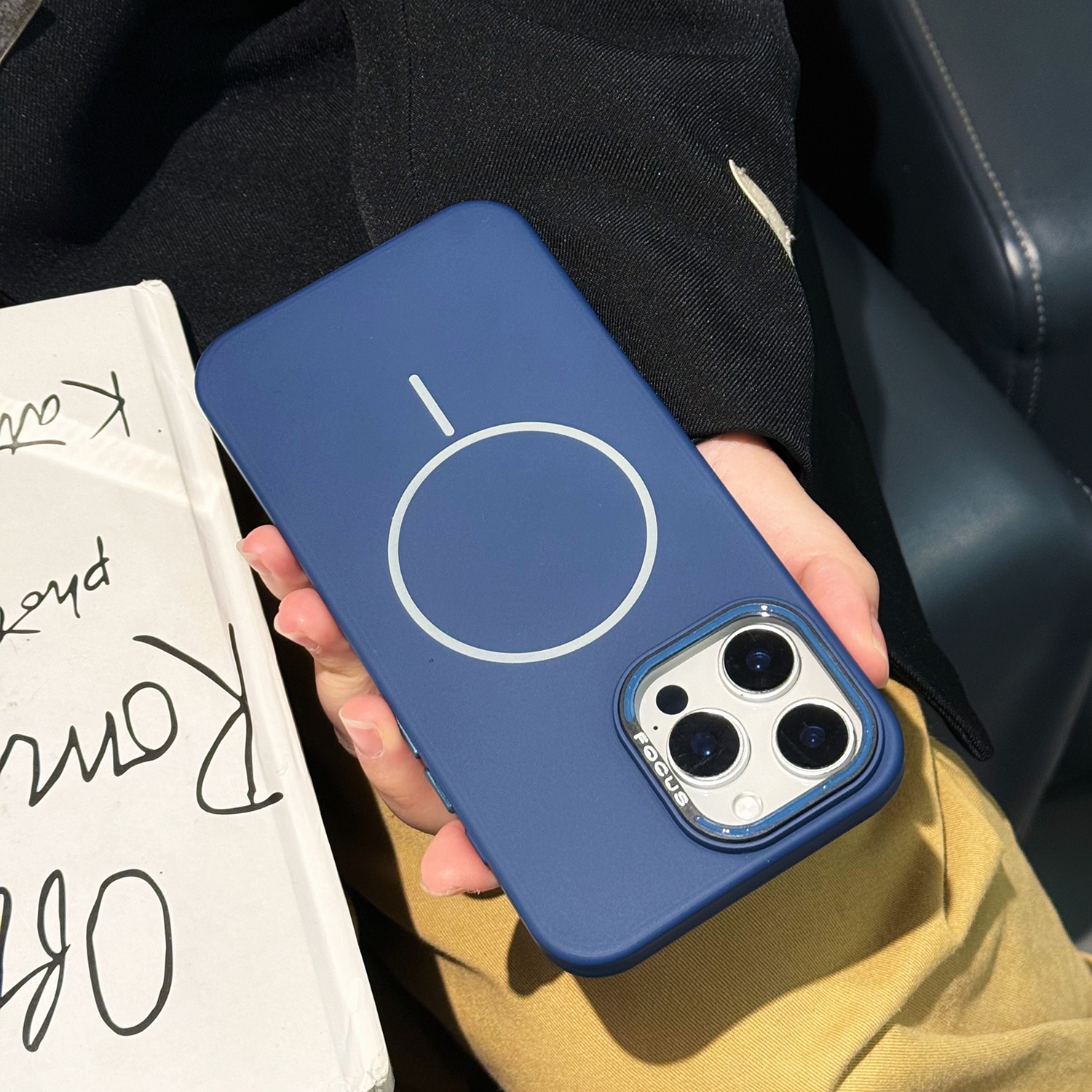 For iPhone 13 Pro Skin-friendly Ultra-thin MagSafe PC Phone Case(Blue) - Shopkiz.com