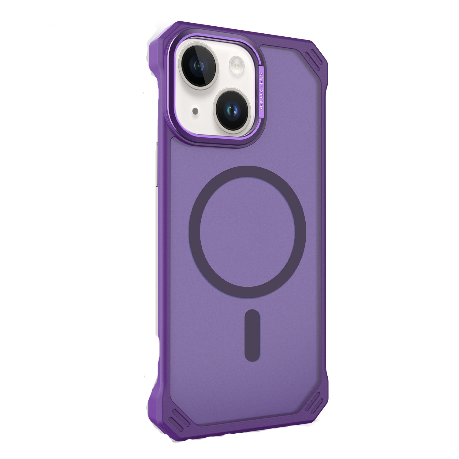 For iPhone 15 Starshield Frameless MagSafe PC Phone Case(Purple) - Shopkiz.com