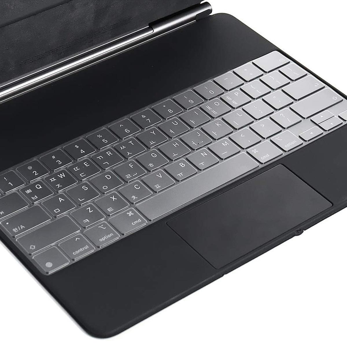 For iPad Air 13 (2024) / iPad Pro 12.9 (2022/2021/2020) ENKAY US Version Magic Keyboard Cover Soft TPU Protective Film - Shopkiz.com