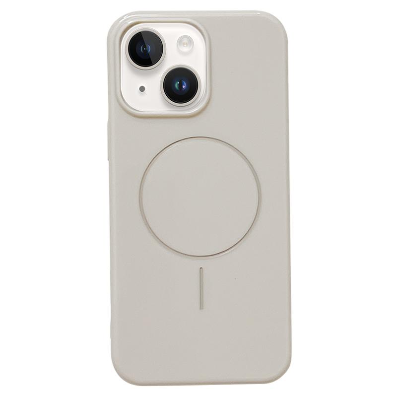 For iPhone 14 Glossy TPU Shockproof MagSafe Phone Case(Rock Color) - Shopkiz.com