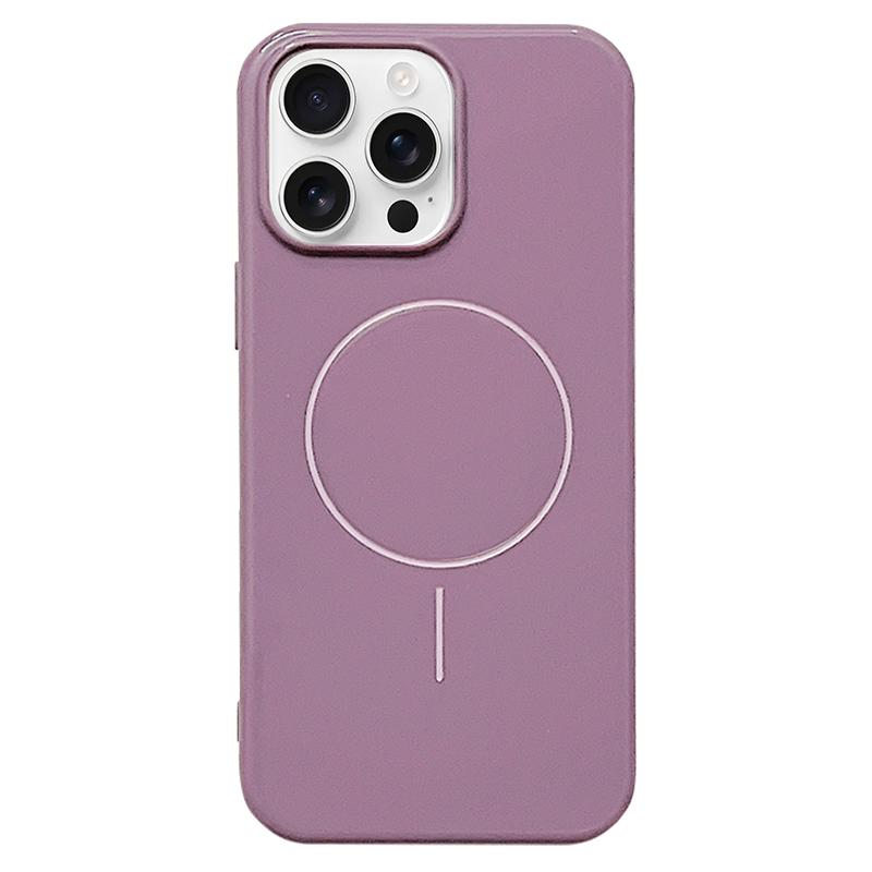 For iPhone 13 Pro Glossy TPU Shockproof MagSafe Phone Case(Purple) - Shopkiz.com