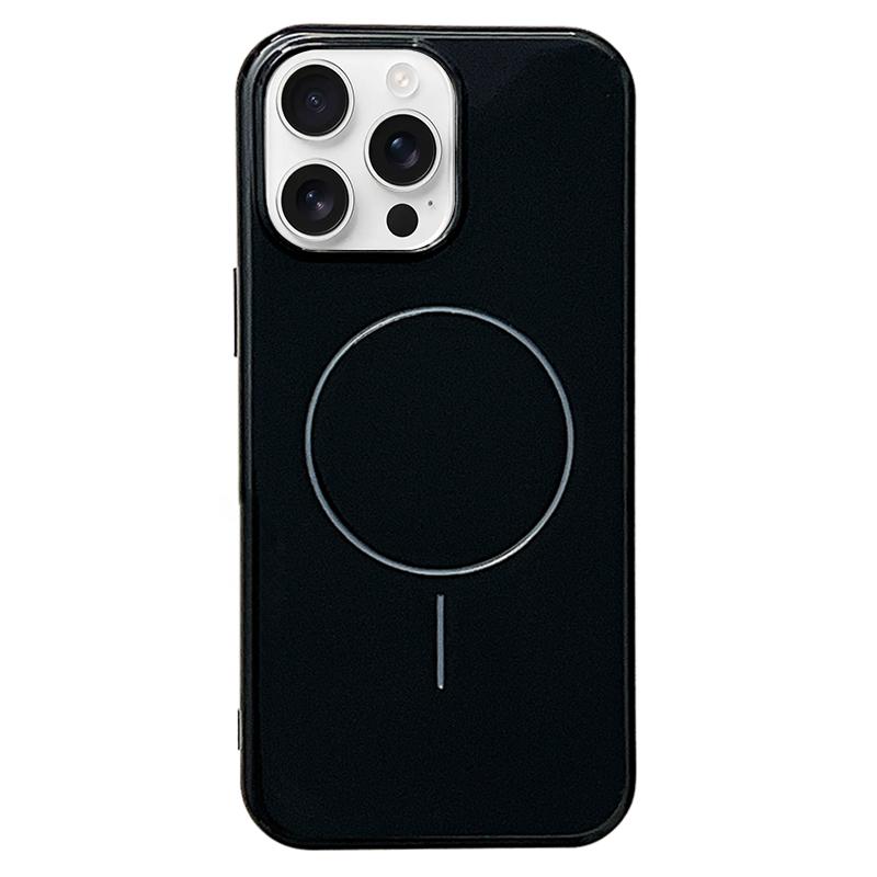 For iPhone 13 Pro Glossy TPU Shockproof MagSafe Phone Case(Black) - Shopkiz.com
