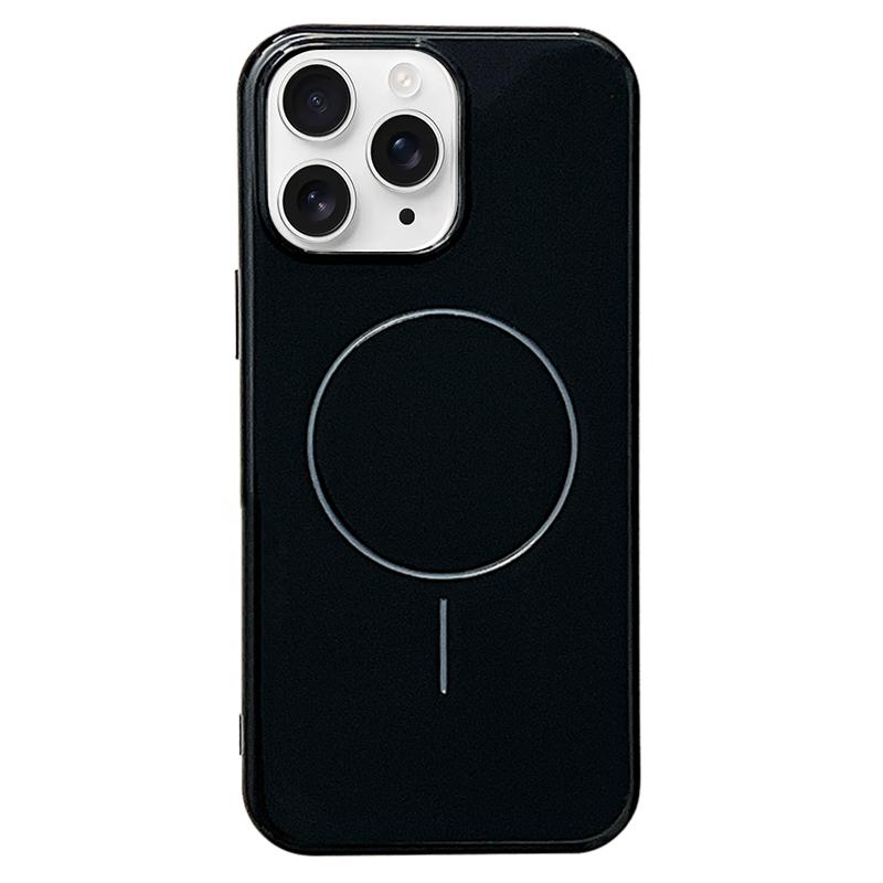 For iPhone 11 Pro Glossy TPU Shockproof MagSafe Phone Case(Black) - Shopkiz.com