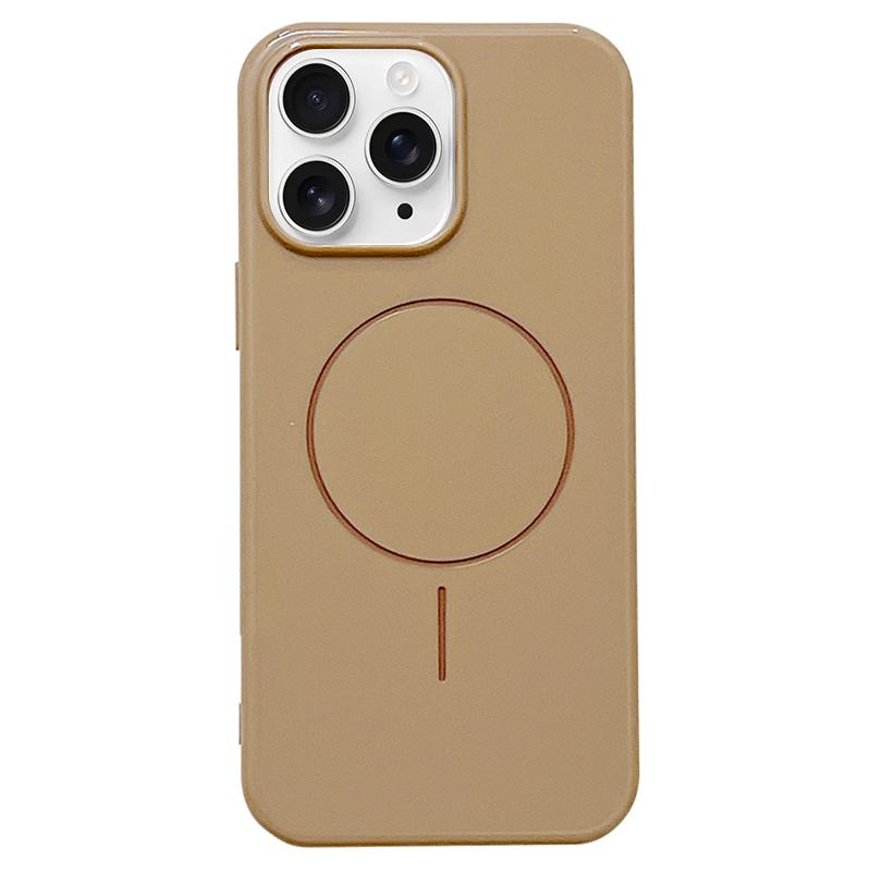 For iPhone 11 Pro Glossy TPU Shockproof MagSafe Phone Case(Desert Gold) - Shopkiz.com