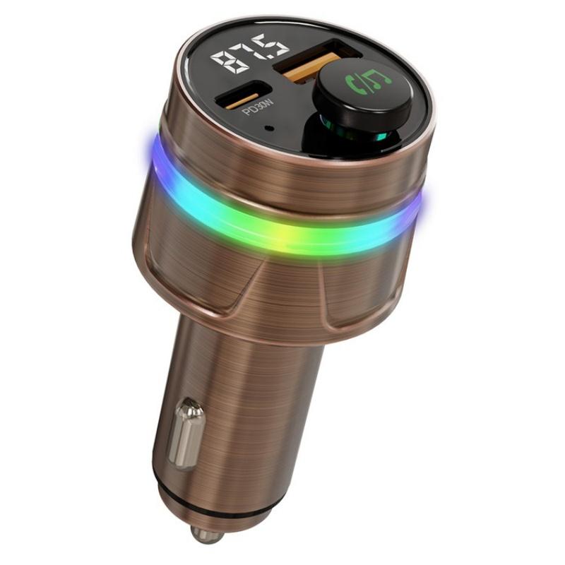 C74 Bluetooth 5.3 Car Charger PD 30W Fast Charging with Digital Display - Shopkiz.com
