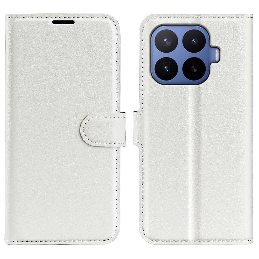 For Xiaomi 17T Pro 5G Litchi Texture Horizontal Flip Leather Phone Case with Holder(White) - Shopkiz.com
