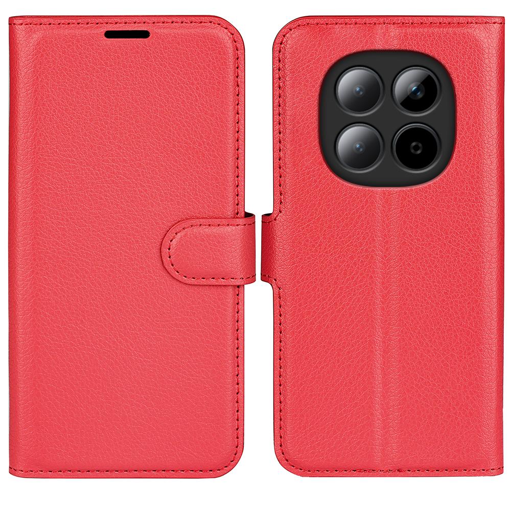 For Redmi Note 15 Pro 5G Global 163.6mm Litchi Texture Horizontal Flip Leather Phone Case with Holder(Red) - Shopkiz.com