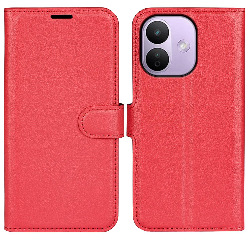 For Redmi Note 17 Pro Max 5G Global 163mm Litchi Texture Horizontal Flip Leather Phone Case with Holder(Red) - Shopkiz.com