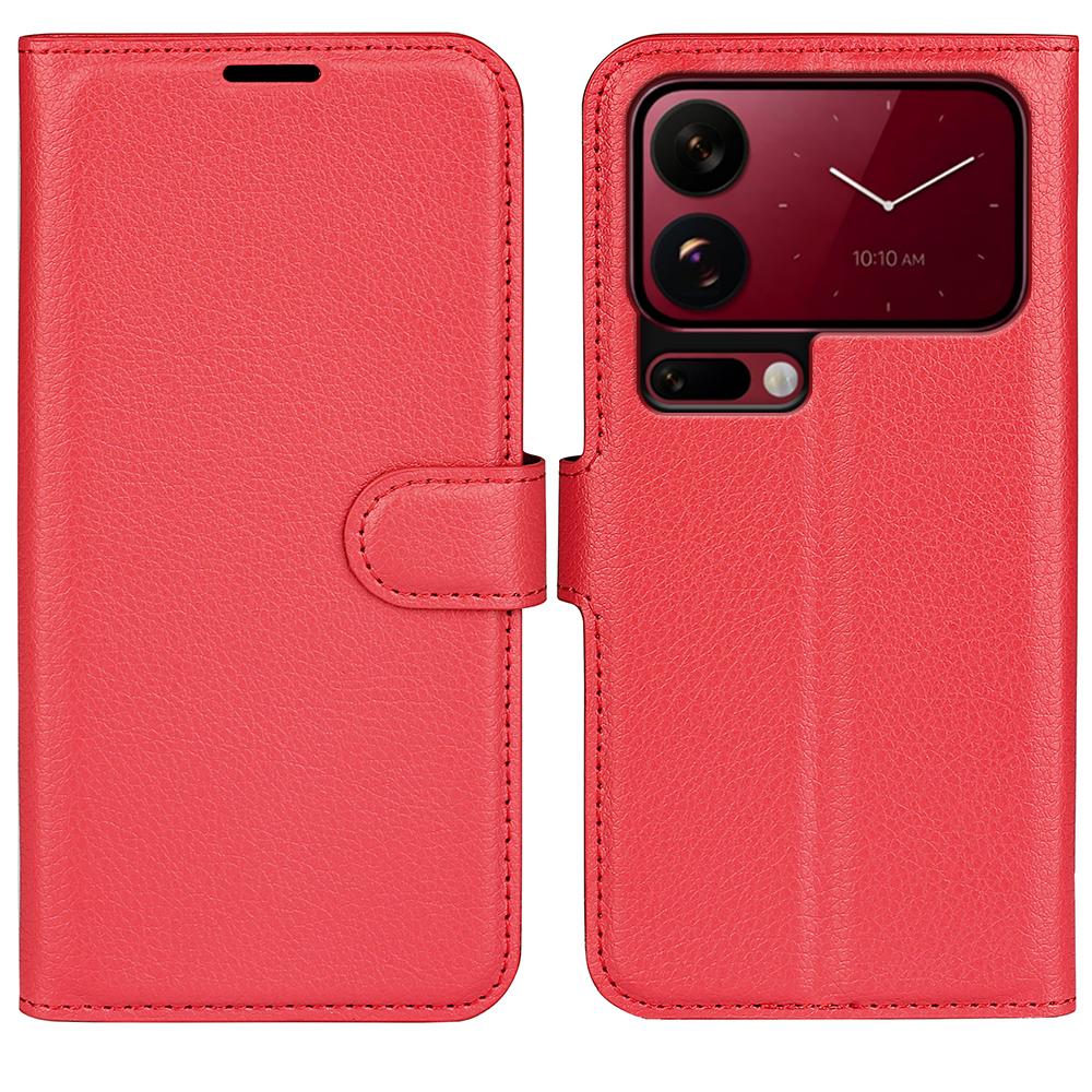 For Xiaomi 18 Pro Max 5G Litchi Texture Horizontal Flip Leather Phone Case with Holder(Red) - Shopkiz.com