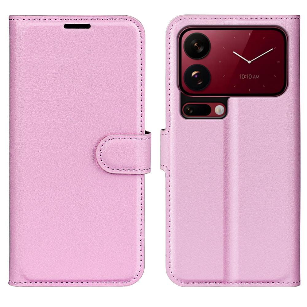 For Xiaomi 18 Pro Max 5G Litchi Texture Horizontal Flip Leather Phone Case with Holder(Pink) - Shopkiz.com