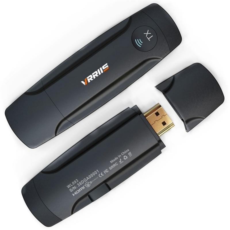VRRIIS 093 High Definition Extension Video Transmitter Receiver Wireless HDMI Extender(Black) - Shopkiz.com