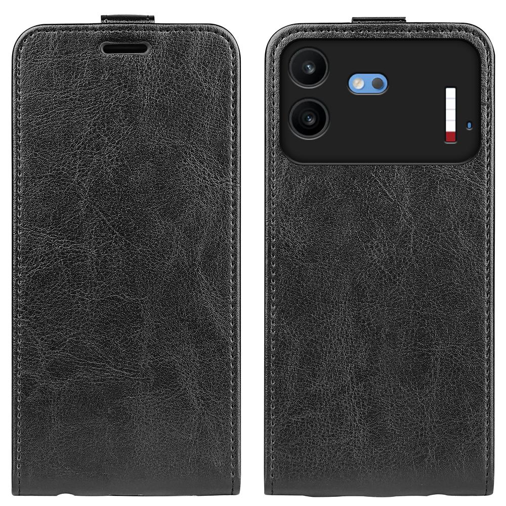 For Nothing Phone 4b R64 Texture Single Vertical Flip Leather Phone Case(Black) - Shopkiz.com