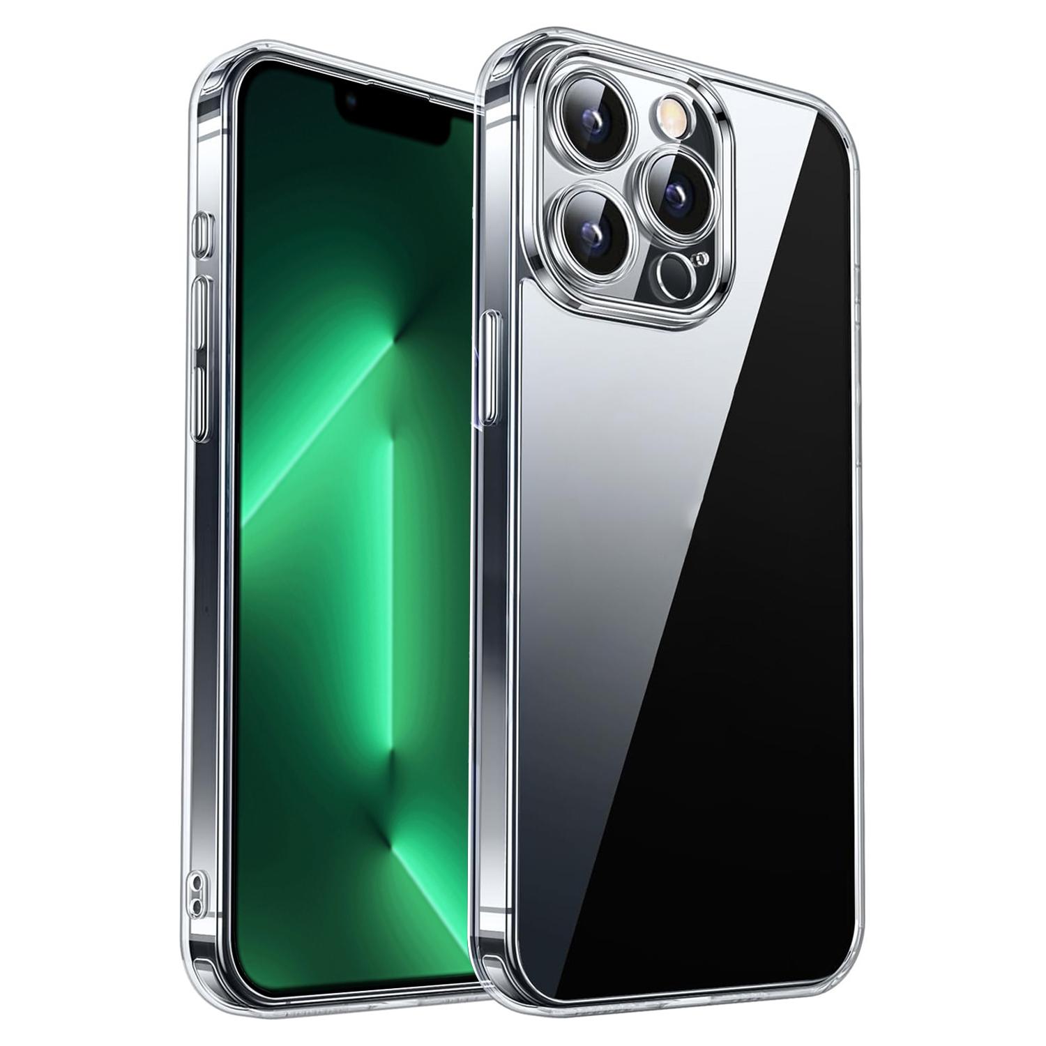 For iPhone 13 Pro Kalebol Highly Transparent PC Hybrid TPU Phone Case - Shopkiz.com