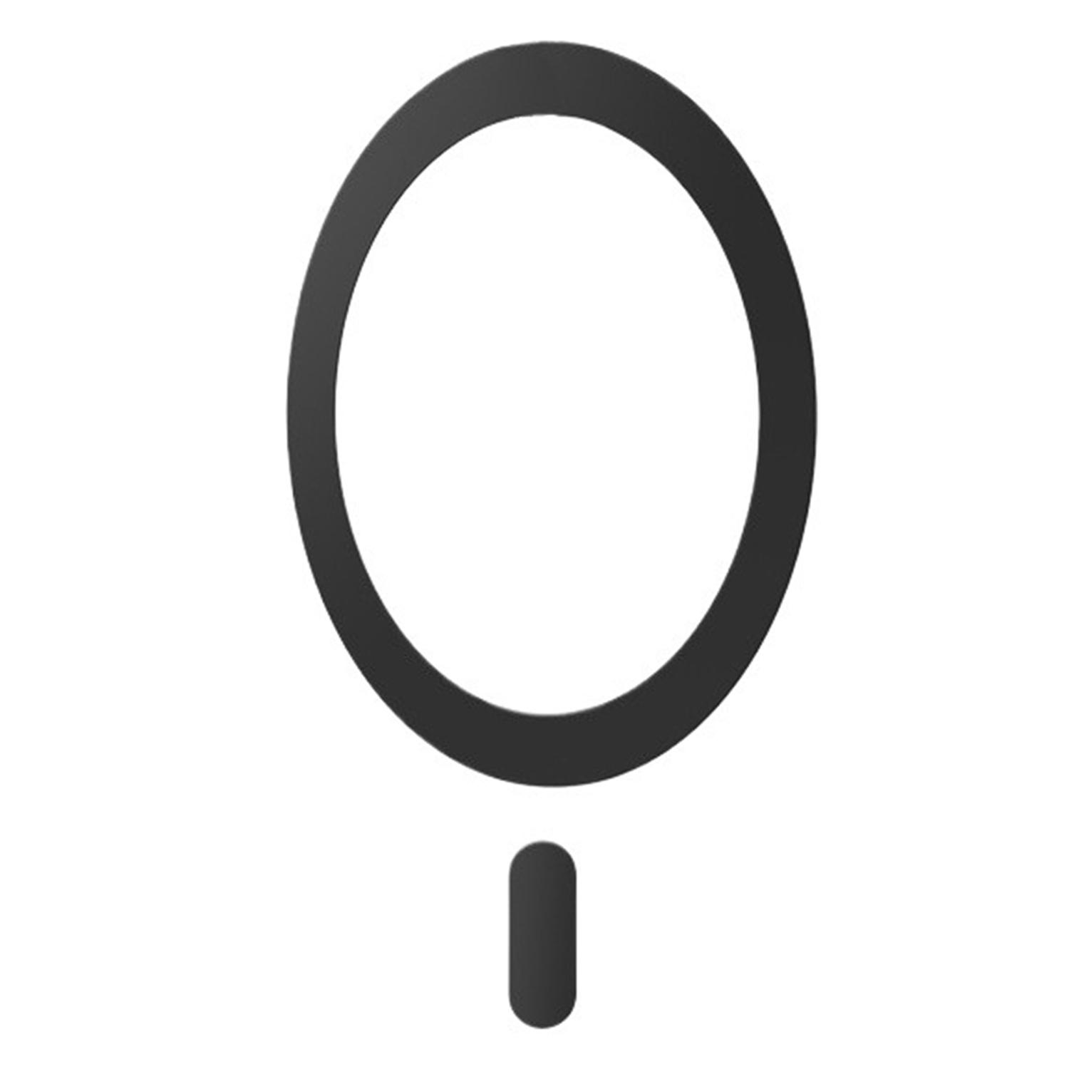 Kalebol Wireless Charging Magnetic Suction Ring Iron Sheet Leads Magnet Piece(Black Ring with Tail) - Shopkiz.com