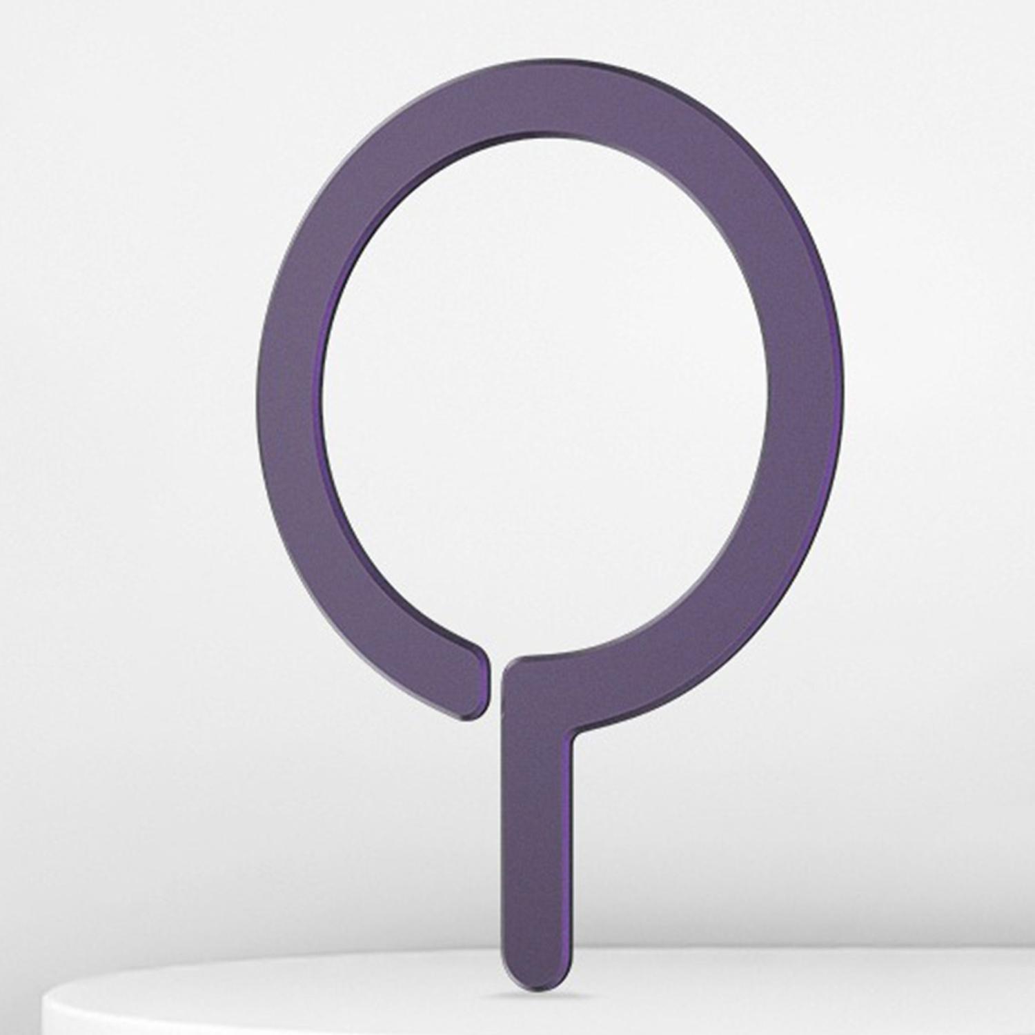 Wireless Charging Aluminum Alloy Ring Magnetic Sheet(Dark Purple Lower Gap) - Shopkiz.com