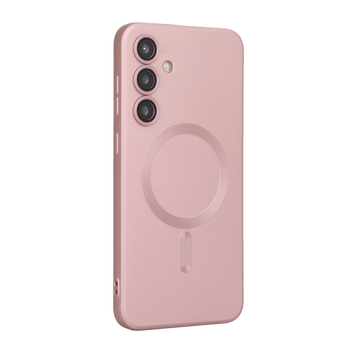 For Galaxy A18 4G / 5G ENKAY MagSafe Matte TPU Phone Case with Lens Film(White) - Shopkiz.com