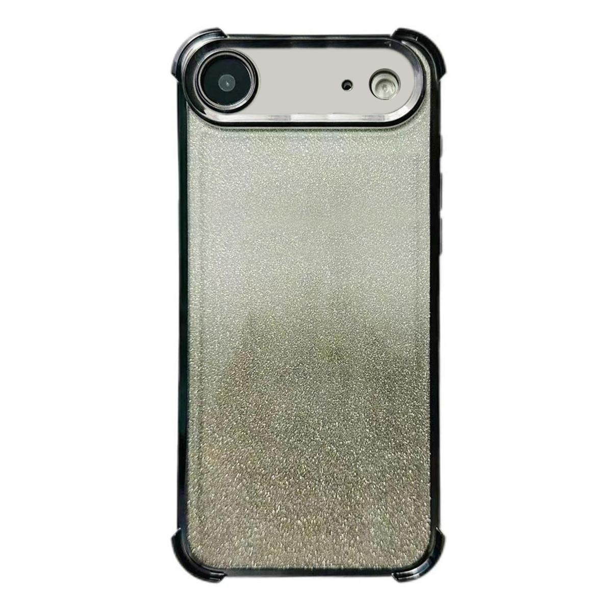 For iPhone Air Electrpolated Glitter Four-corner Shockproof Space TPU Phone Case(Gradient Black) - Shopkiz.com