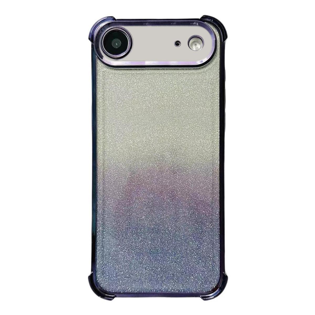 For iPhone Air Electrpolated Glitter Four-corner Shockproof Space TPU Phone Case(Gradient Purple) - Shopkiz.com