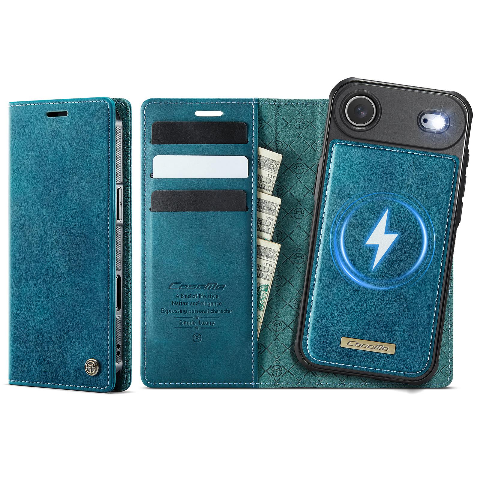 For iPhone Air CaseMe C49 MagSafe RFID Blocking Detachable Wallet Leather Phone Case(Green) - Shopkiz.com