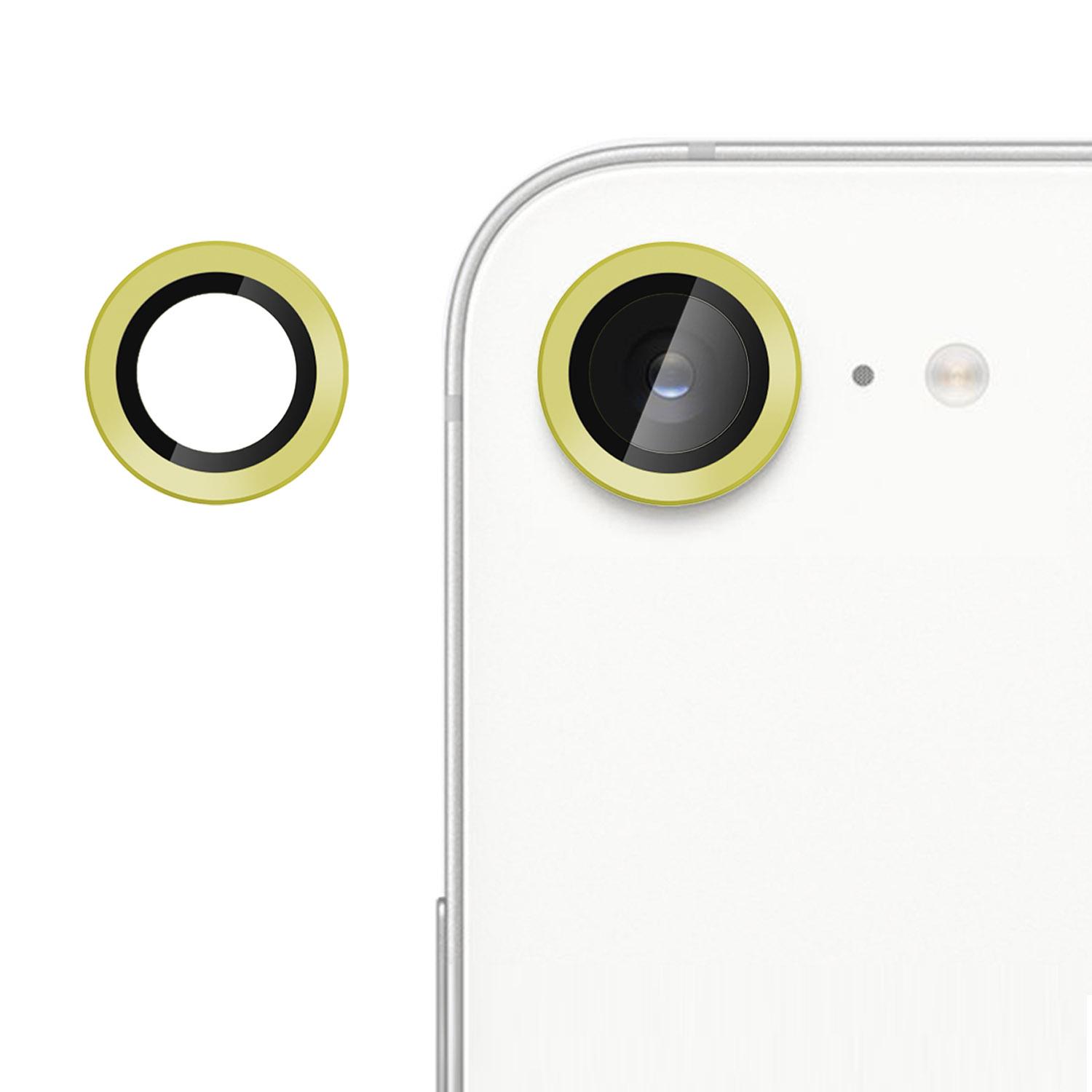 For iPhone 17e / 16e Kalebol No Flicker Ultra-Thin Individual Camera Lens Tempered Glass Film(Gold) - Shopkiz.com