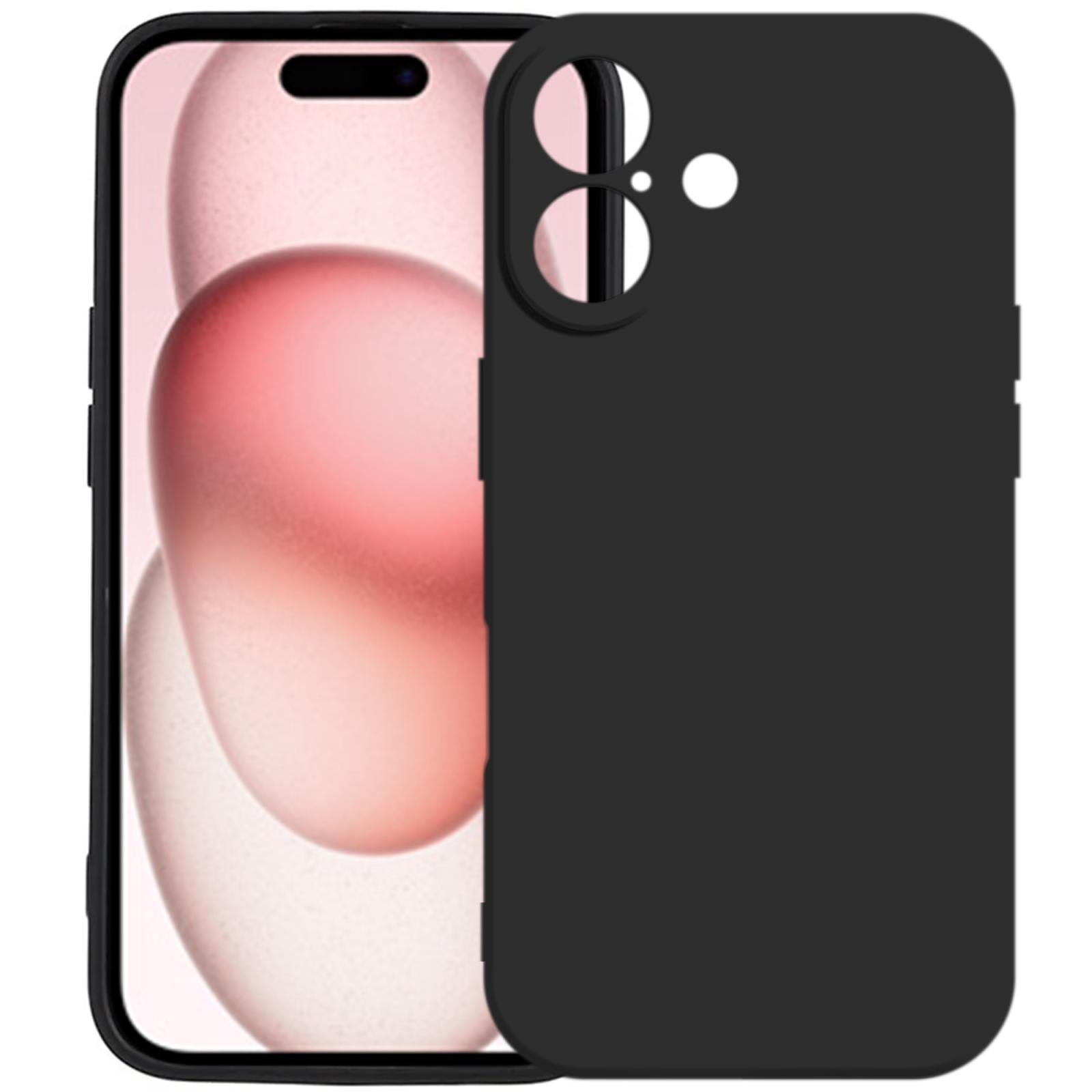 For iPhone 17 Kalebol Precise Cutouts Solid Color TPU Phone Case(Black) - Shopkiz.com