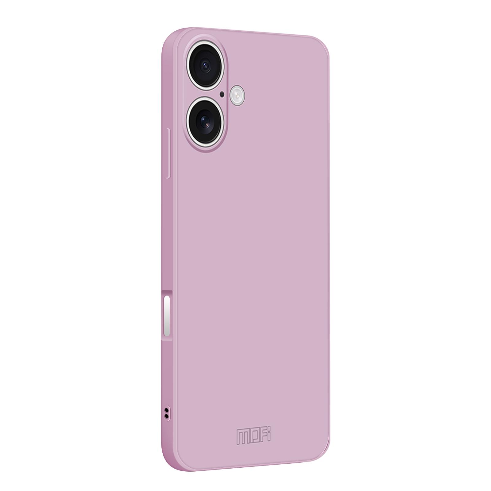 For iPhone 18 MOFI Caring Soft Shell Liquid Silicone Skin Feel Phone Case(Purple) - Shopkiz.com
