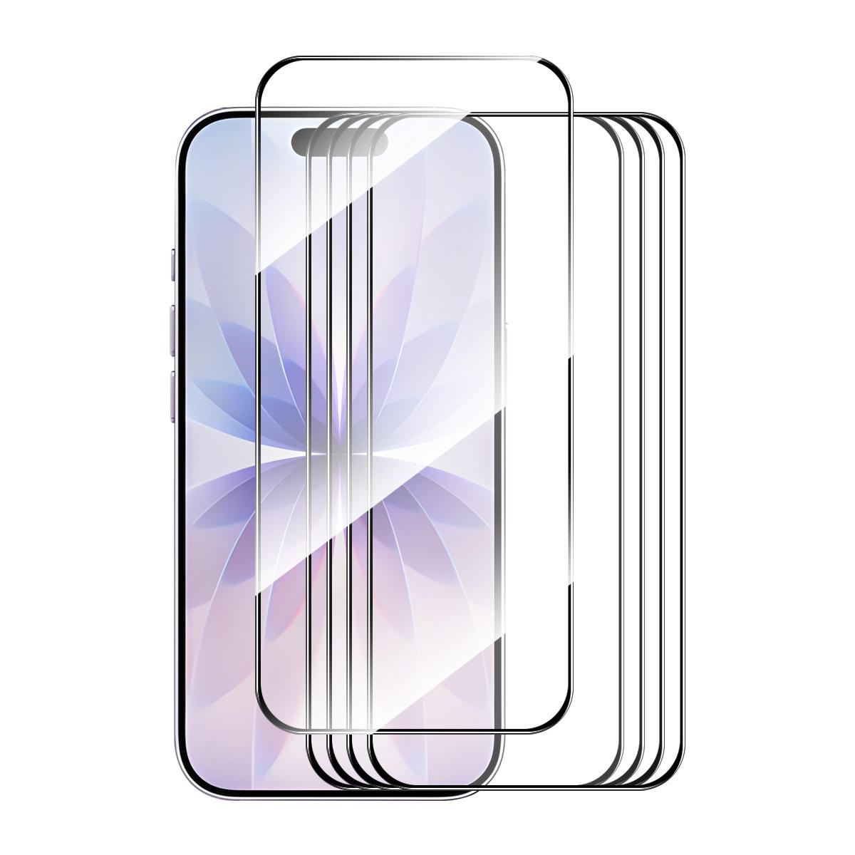 For iPhone 17 5pcs ENKAY Thickened Glue No White Edge High Aluminum-silicon Tempered Glass Film - Shopkiz.com