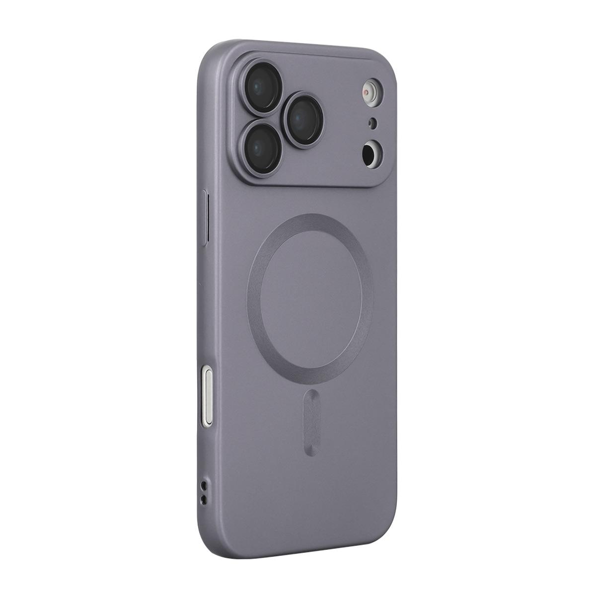 For iPhone 17 Pro Max ENKAY MagSafe Matte TPU Phone Case with Lens Film(Dark Grey) - Shopkiz.com