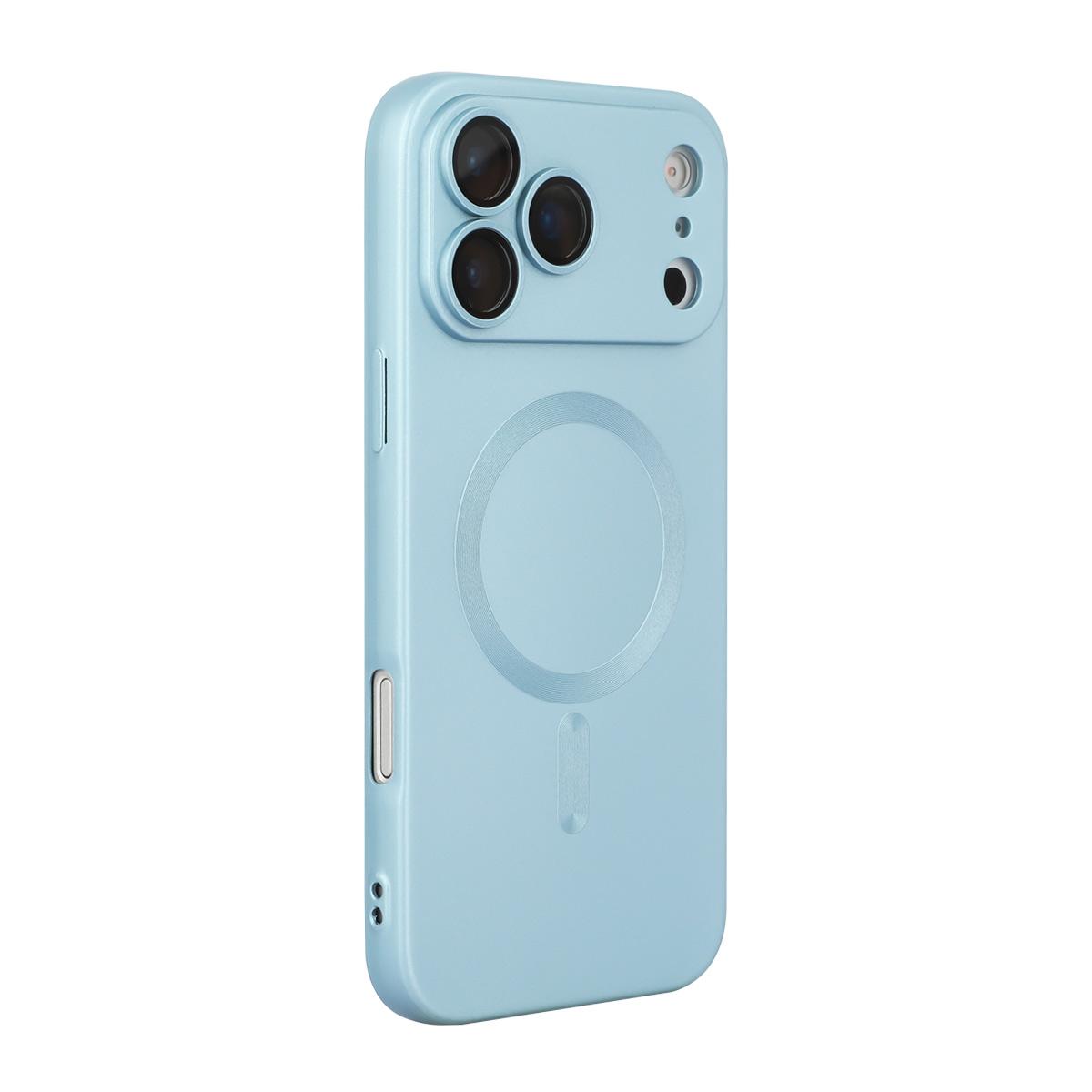 For iPhone 17 Pro ENKAY MagSafe Matte TPU Phone Case with Lens Film(Blue) - Shopkiz.com