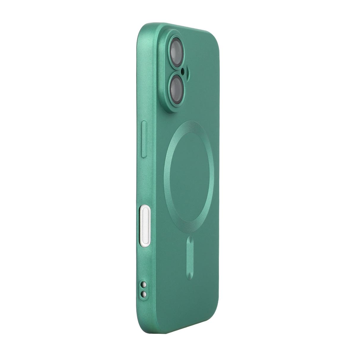 For iPhone 17 ENKAY MagSafe Matte TPU Phone Case with Lens Film(Green) - Shopkiz.com