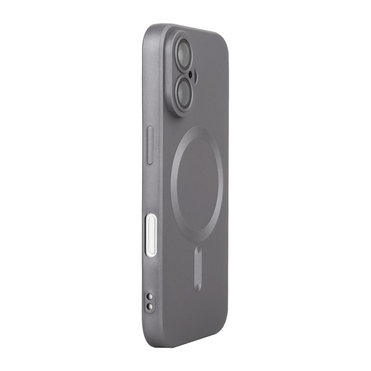 For iPhone 17 ENKAY MagSafe Matte TPU Phone Case with Lens Film(Dark Grey) - Shopkiz.com