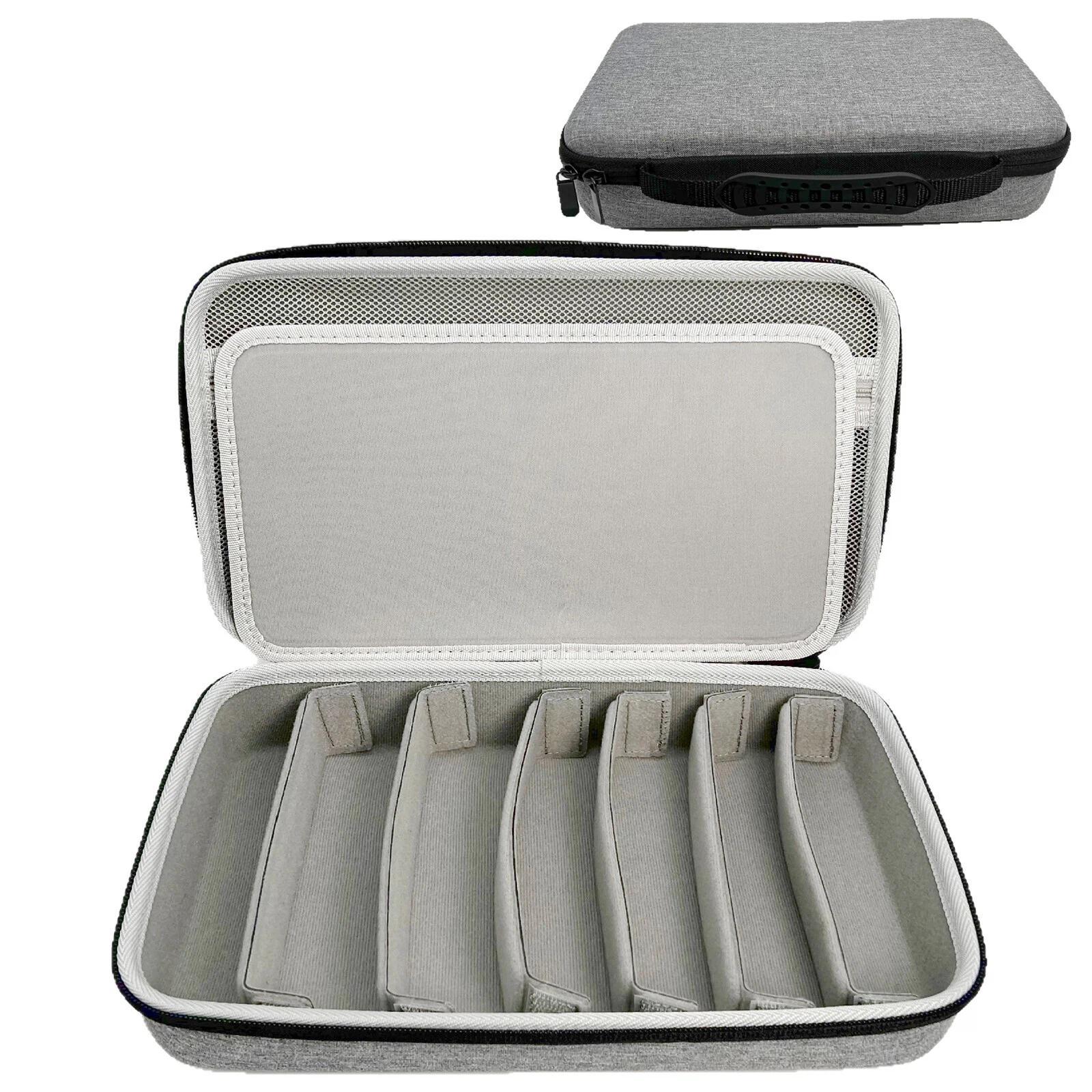 Portable Adjustable Multi-Compartment Hard Case Eyeglass Storage Bag - Shopkiz.com