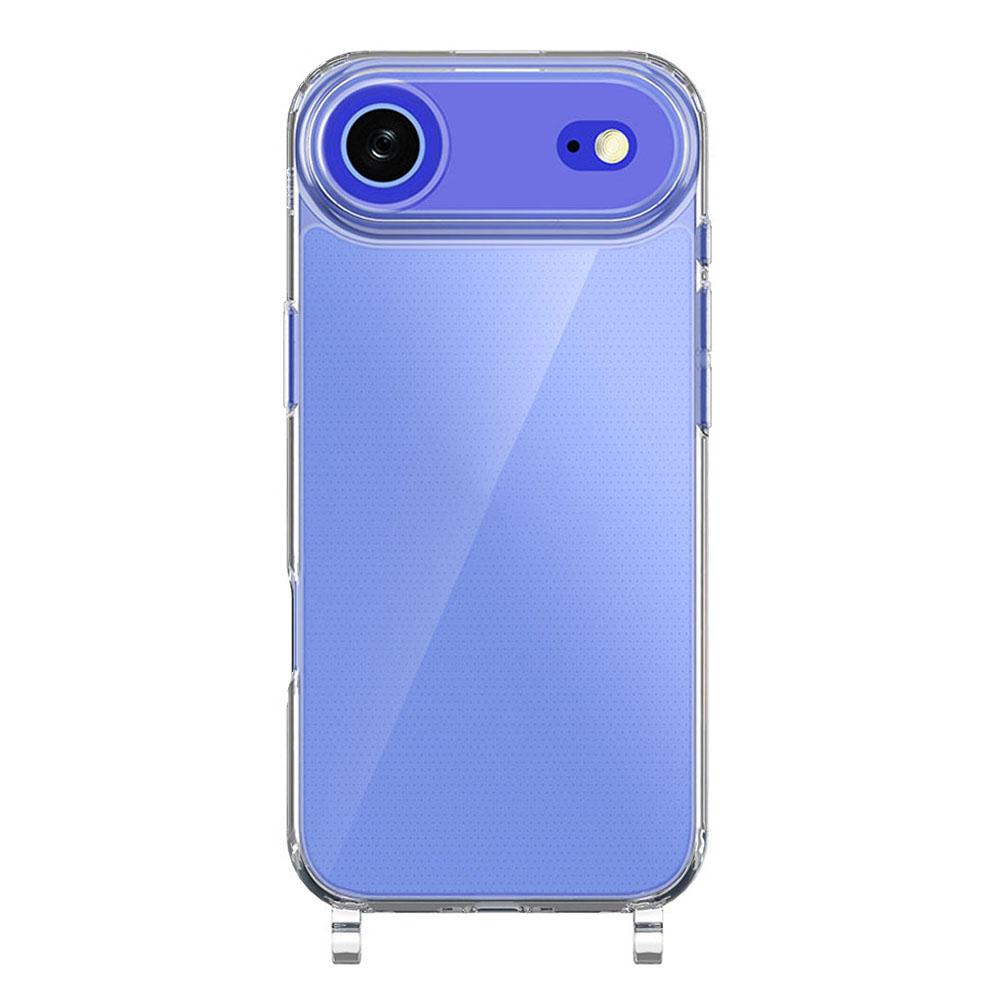 For iPhone Air Kalebol Minimalist Transparent Lanyard Integrated Phone Case(Transparent) - Shopkiz.com