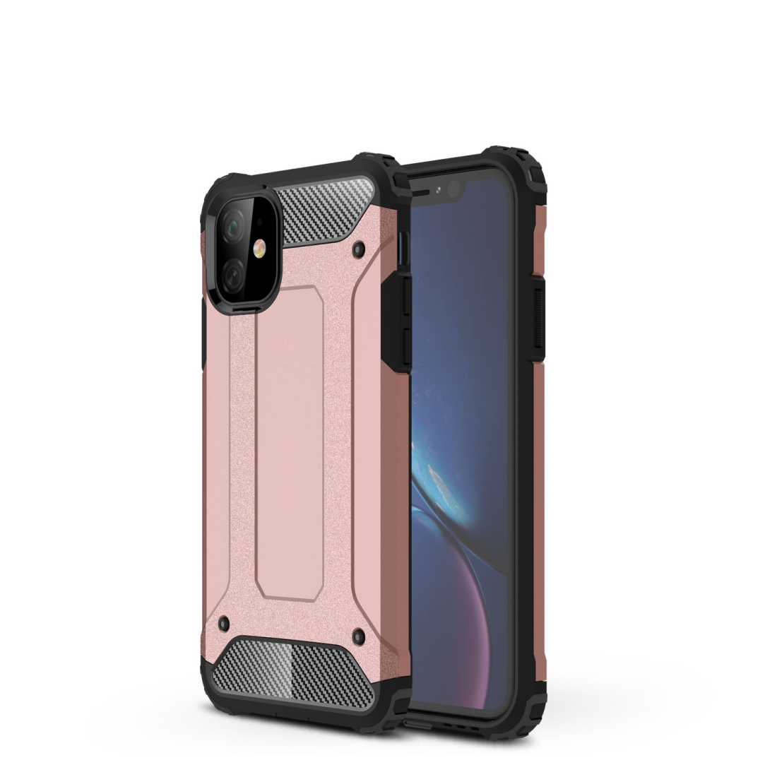 For iPhone 11 Magic Armor TPU + PC Combination Case (Rose Gold) - Shopkiz.com
