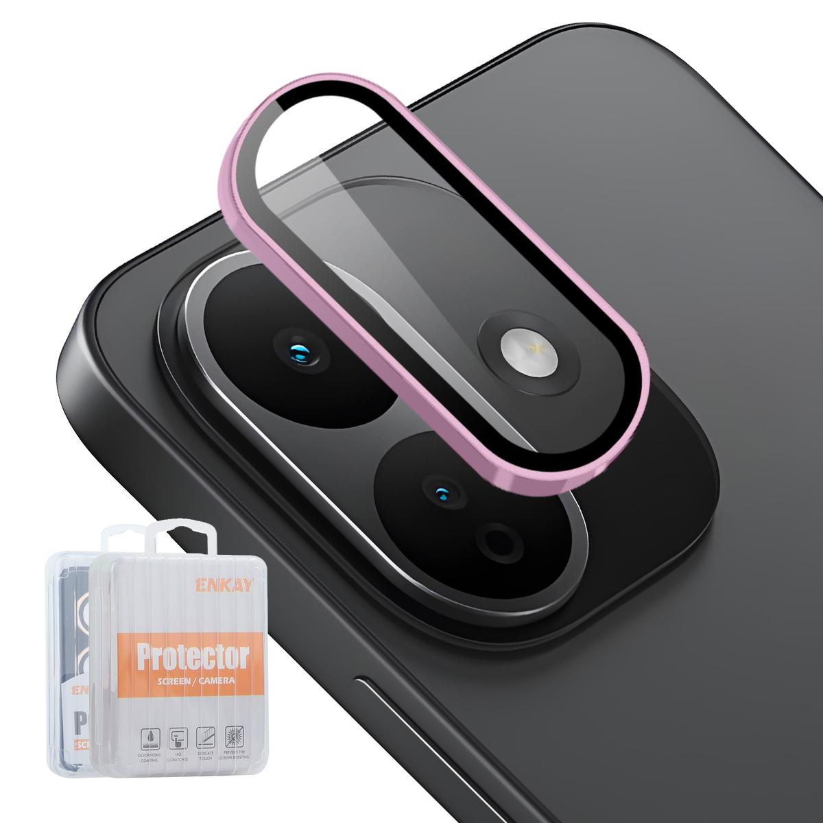 For Redmi Note 17 Pro 5G Global 163mm ENKAY Hat-Prince 9H Rear Camera Lens Aluminium Alloy Tempered Glass Film(Pink) - Shopkiz.com