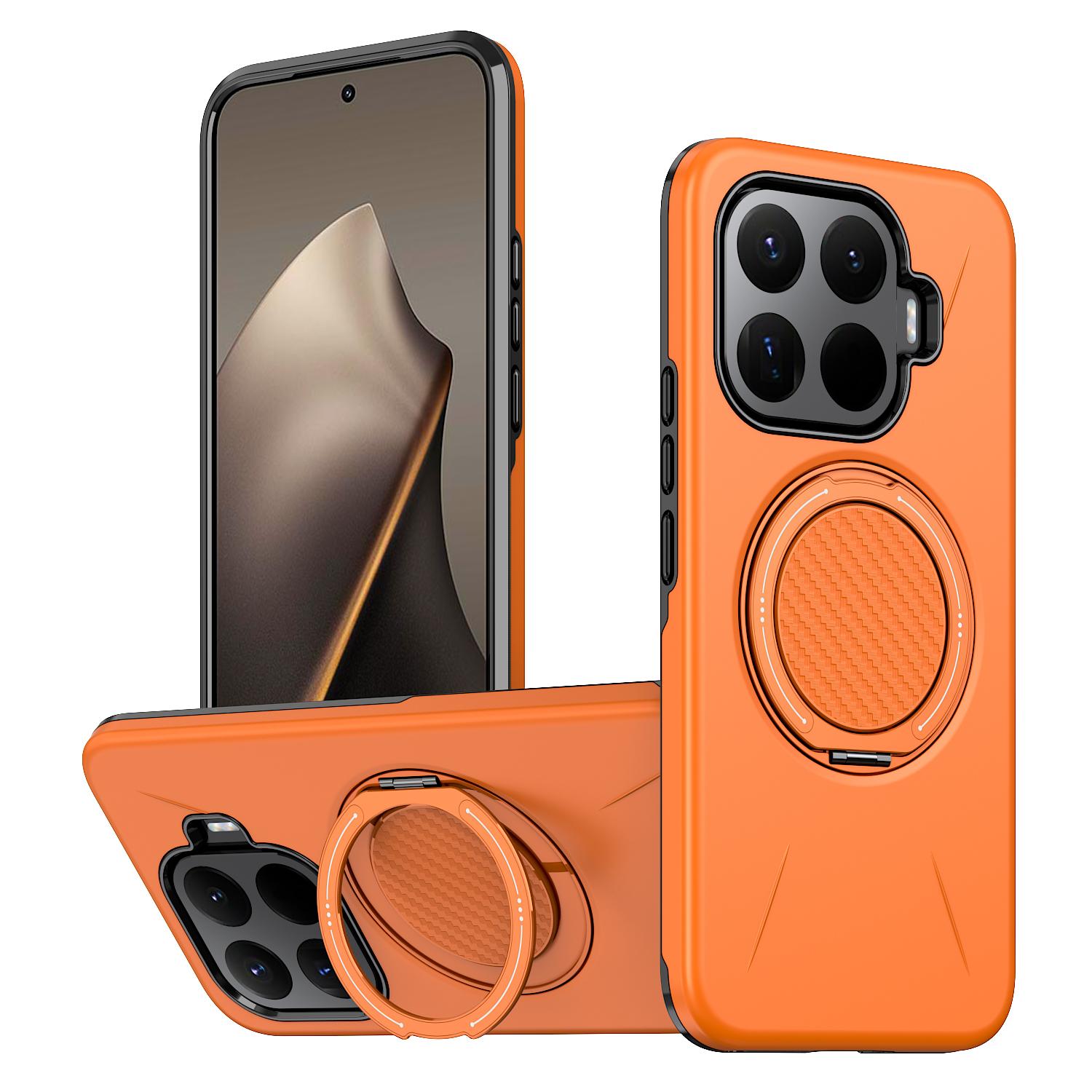 For Xiaomi 17T 5G Kalebol Magnetic MagSafe Rotation Holder PC Phone Case(Orange) - Shopkiz.com