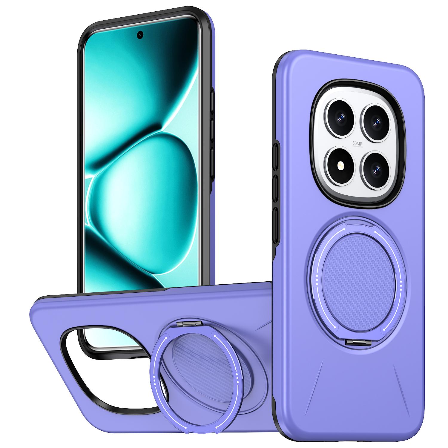 For Redmi Note 15 Pro 5G Global 163.6mm Kalebol Magnetic MagSafe Rotation Holder PC Phone Case(Lilac) - Shopkiz.com