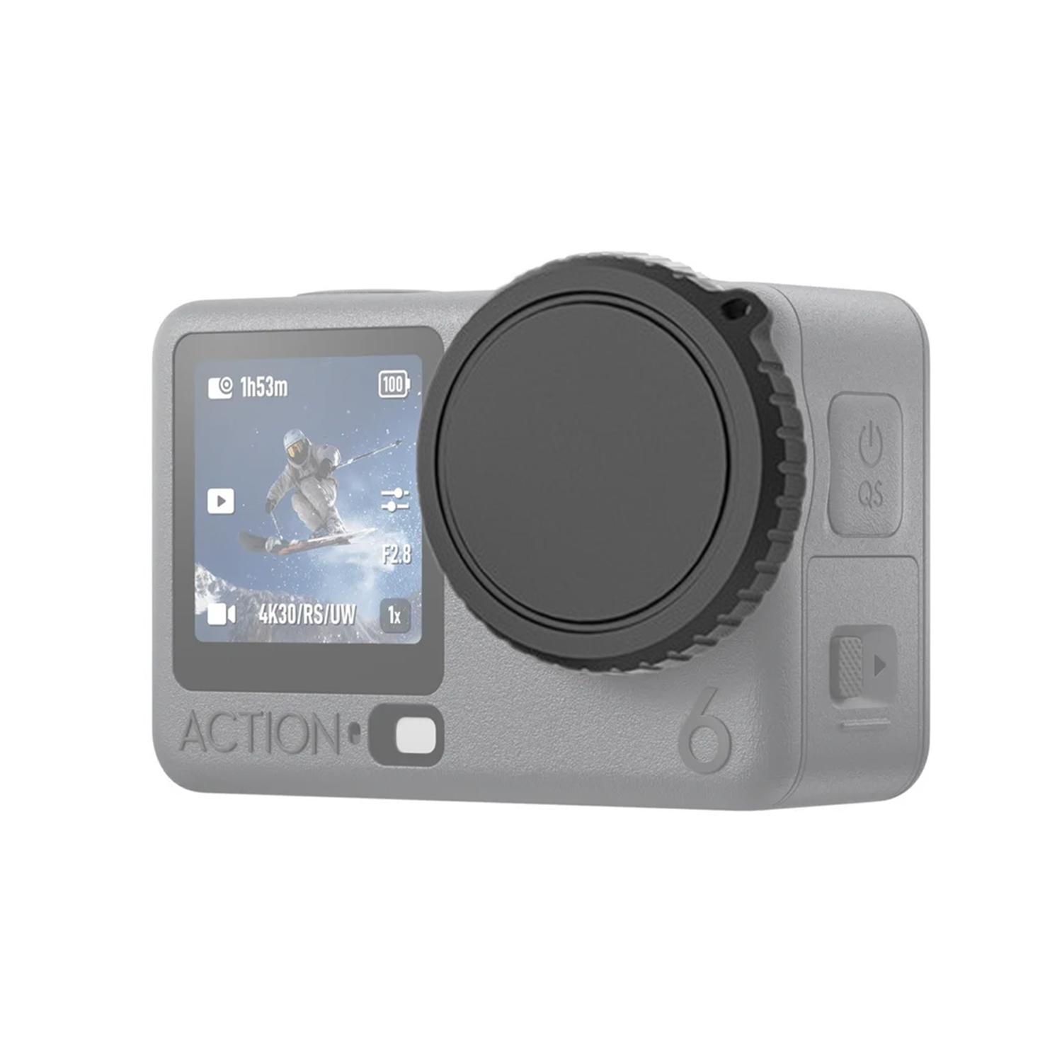 For DJI Osmo Action 6 Dustproof Drop-proof Soft Silicone Lens Cap Cover - Shopkiz.com