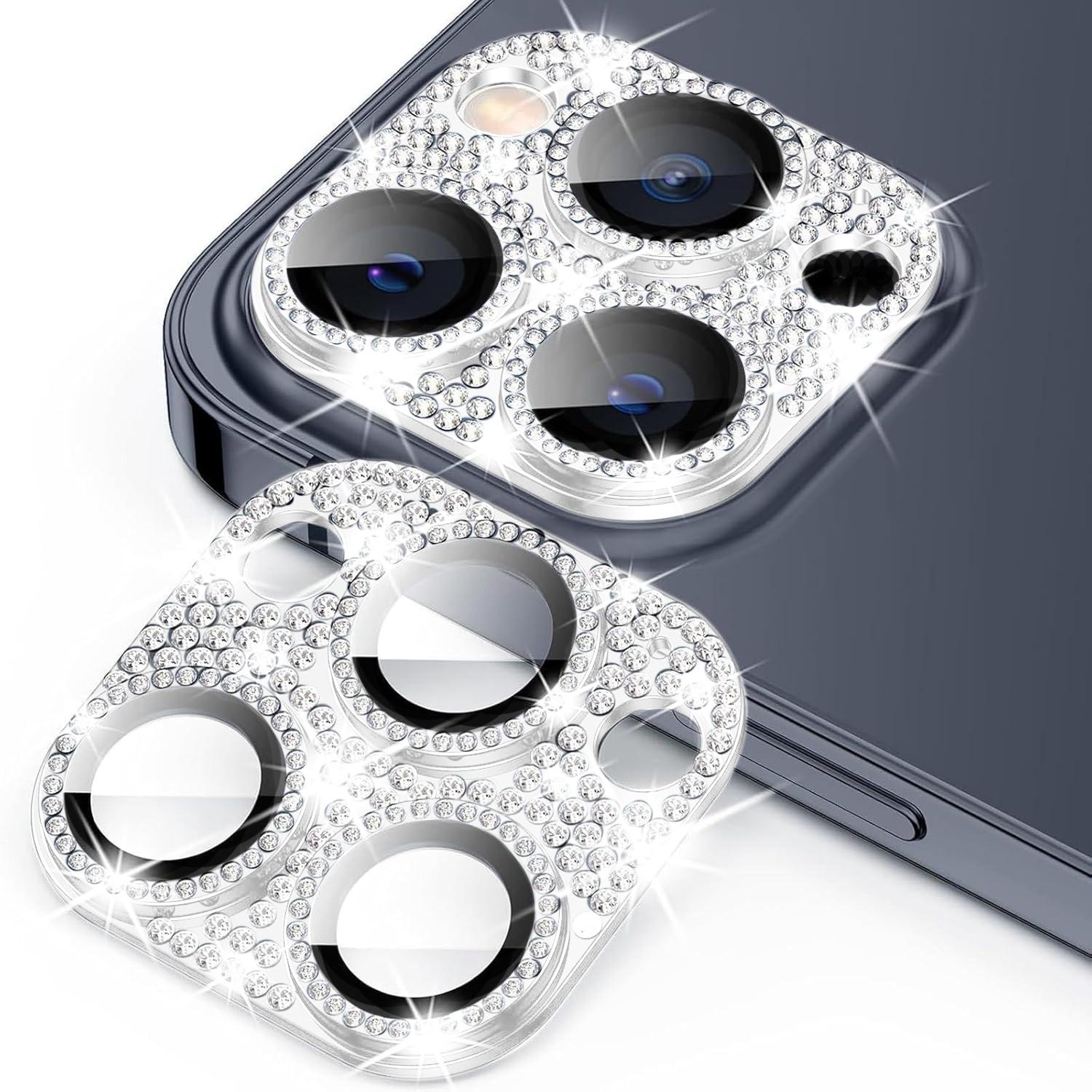 For iPhone 13 Pro Max Kalebol All-in-One Frosted Metal Armor Diamond-Shine Camera Lens Film(Silver) - Shopkiz.com