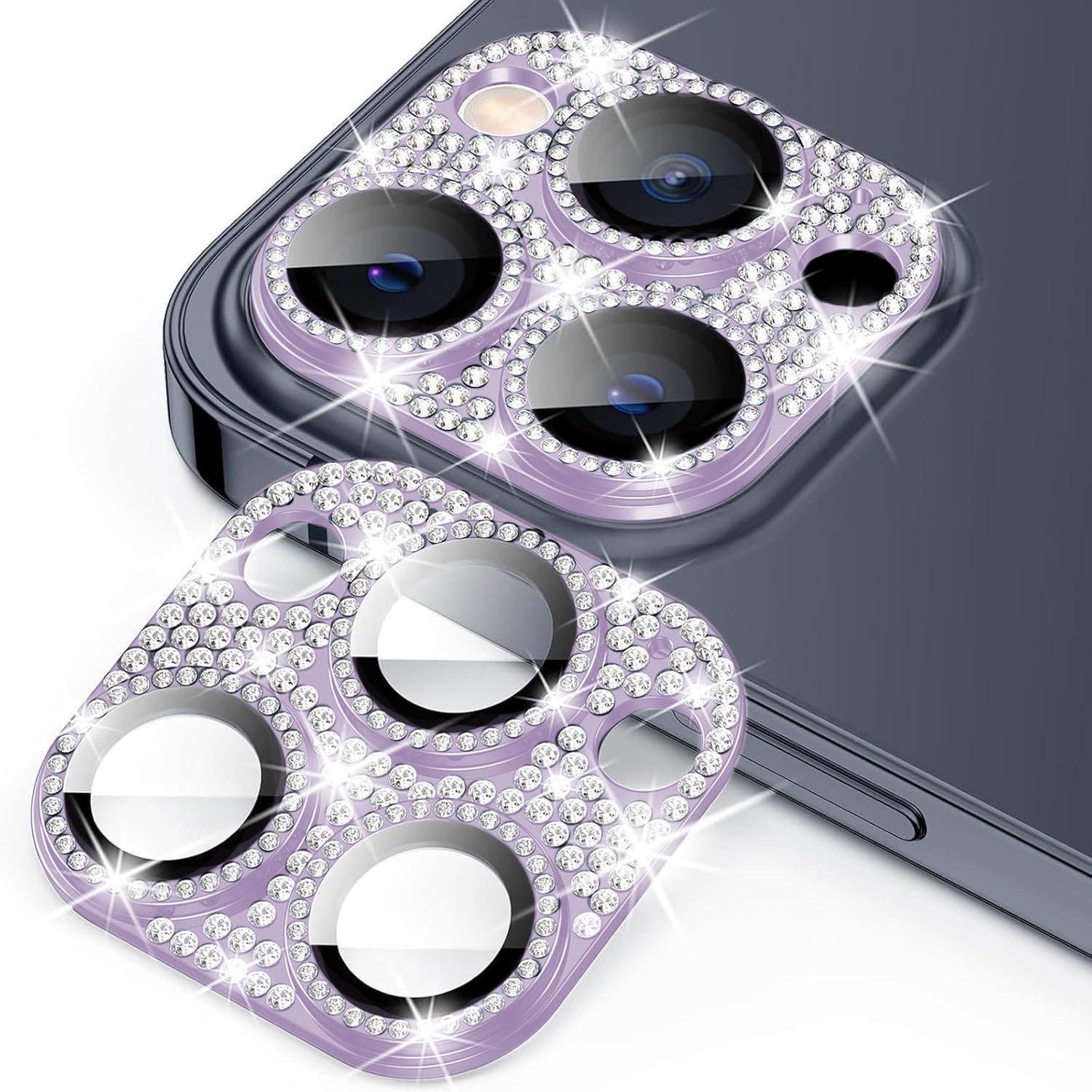 For iPhone 13 Pro Max Kalebol All-in-One Frosted Metal Armor Diamond-Shine Camera Lens Film(Purple) - Shopkiz.com
