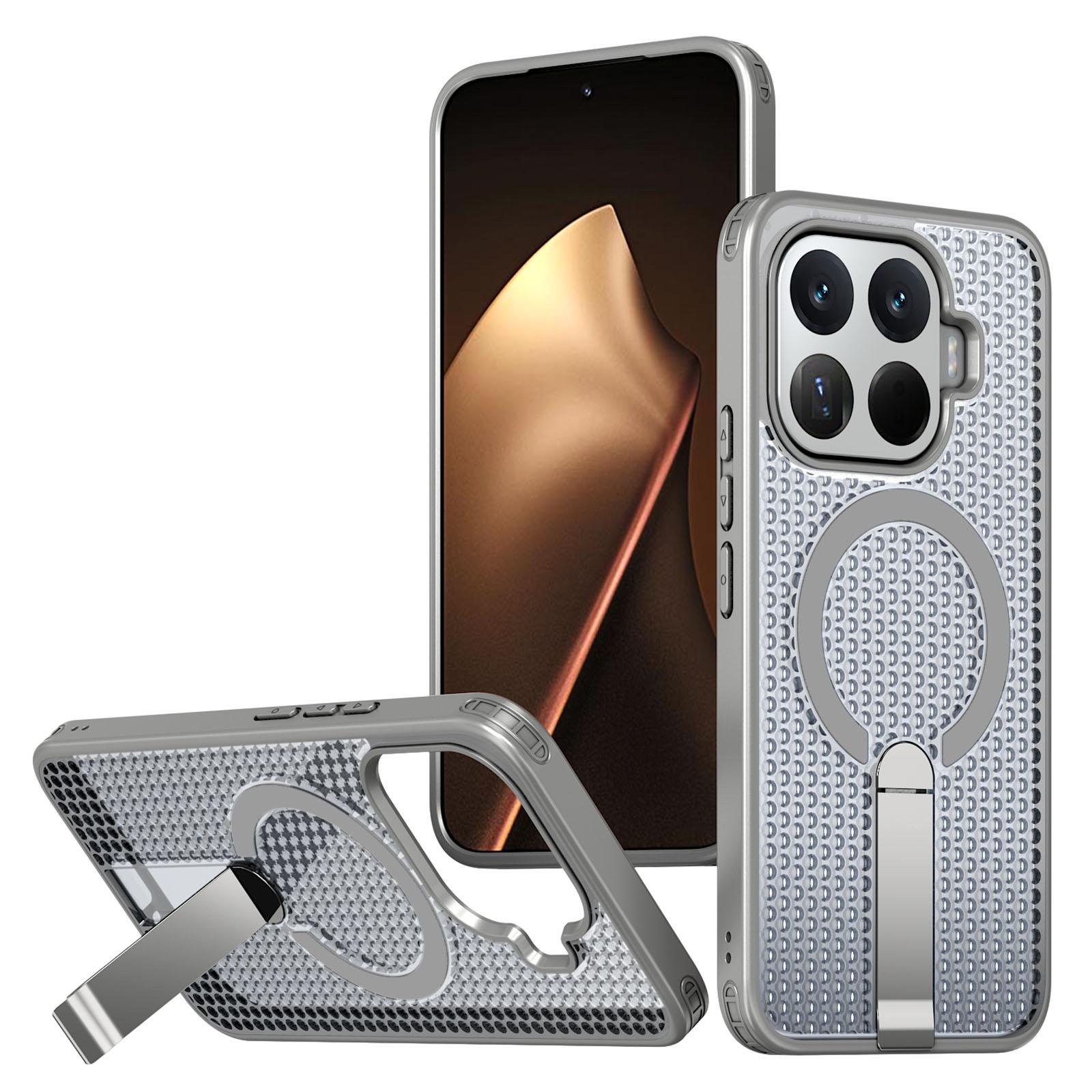 For Xiaomi 17T Pro 5G Kalebol Honeycomb Cooling MagSafe Holder Phone Case(Titanium Grey) - Shopkiz.com