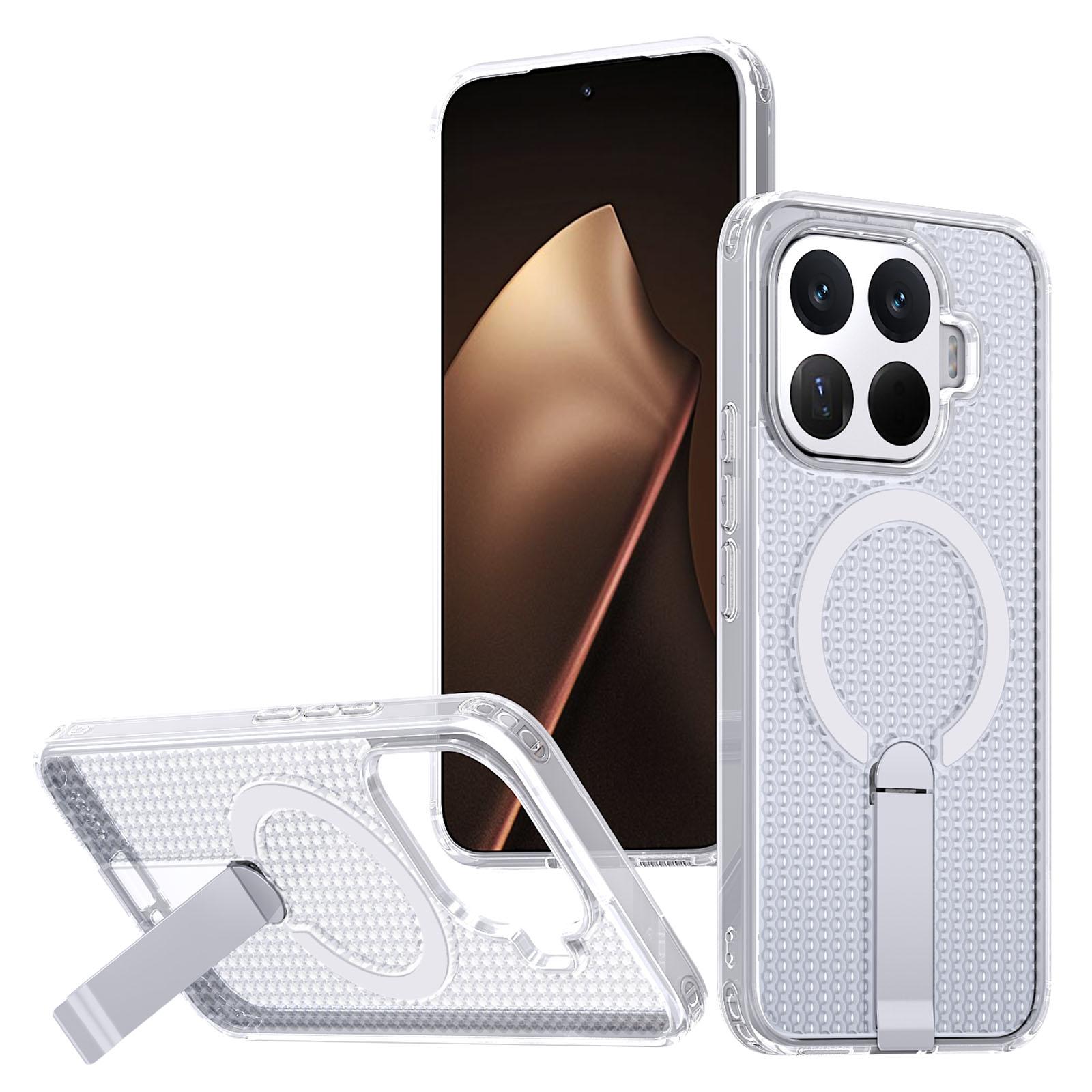 For Xiaomi 17T Pro 5G Kalebol Honeycomb Cooling MagSafe Holder Phone Case(Matte Transparent) - Shopkiz.com