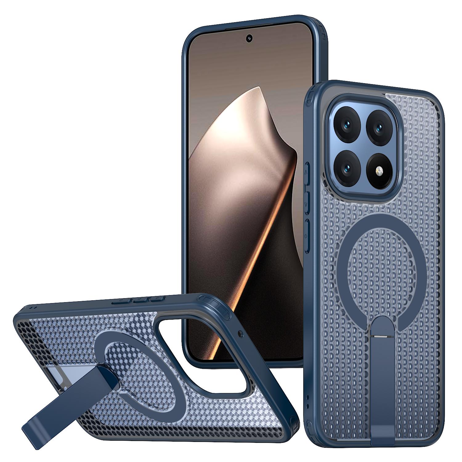 For Xiaomi 15T 5G Kalebol Honeycomb Cooling MagSafe Holder Phone Case(Blue) - Shopkiz.com