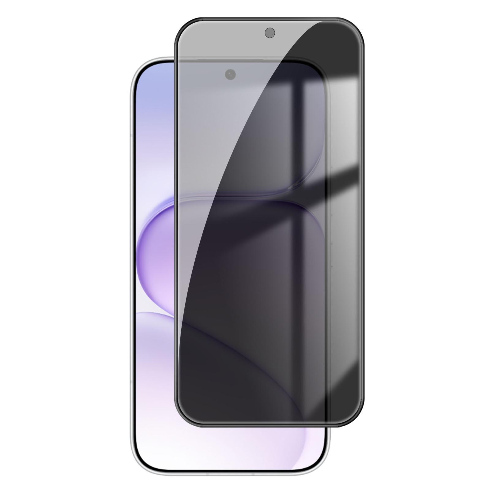 For Honor 600 Super Edition Kalebol High-Aluminum Screen-Printed Full-Coverage Black-Border Privacy Tempered Glass Film - Shopkiz.com