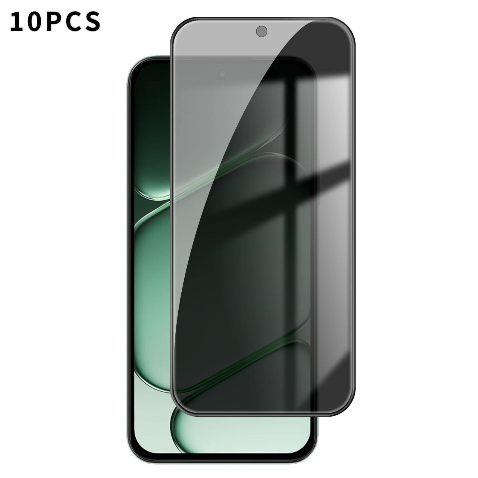 For OnePlus N6 4G / 5G 10pcs Kalebol High-Aluminum Screen-Printed Full-Coverage Black-Border Privacy Tempered Glass Film - Shopkiz.com