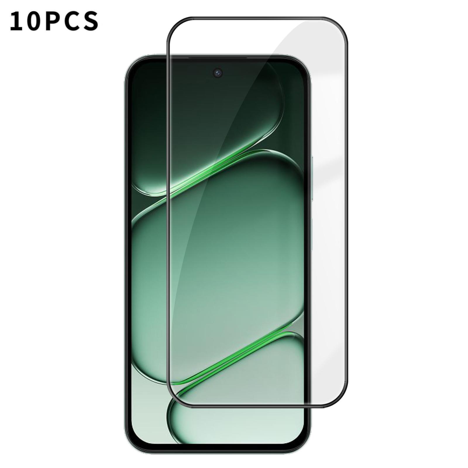 For OnePlus N6 4G / 5G 10pcs Kalebol High-Aluminum Screen-Printed Full-Coverage Anti-Fingerprint Black-Bordered HD Tempered Glass Film - Shopkiz.com