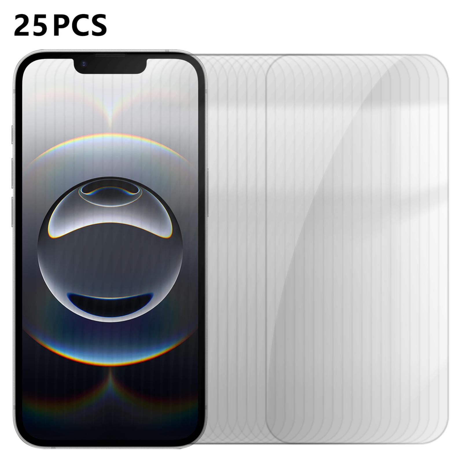 For iPhone 17e / 16e 25pcs High-Aluminum Semi-Screen Anti-Fingerprint HD Tempered Glass Film - Shopkiz.com