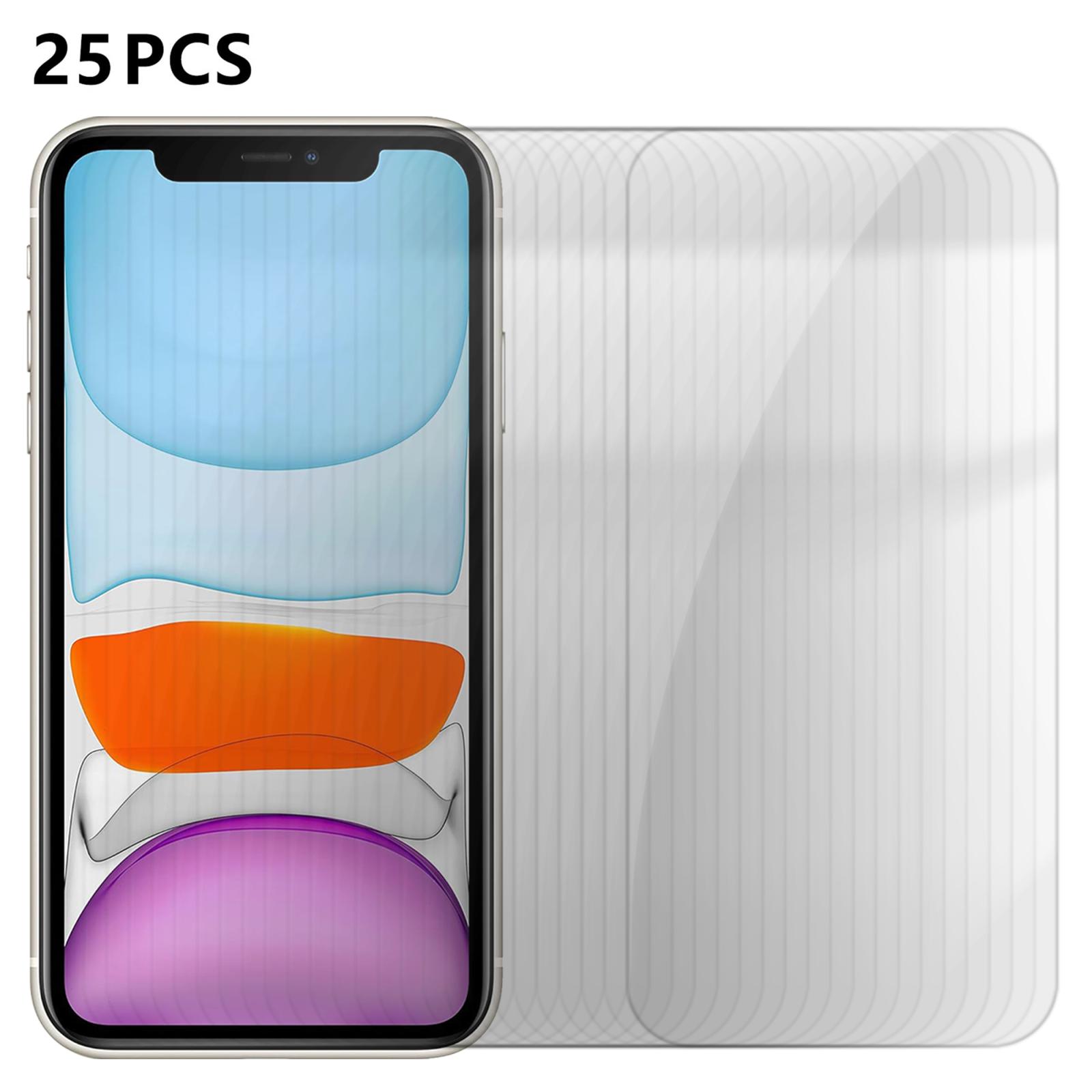 For iPhone 11 25pcs High-Aluminum Semi-Screen Anti-Fingerprint HD Tempered Glass Film - Shopkiz.com
